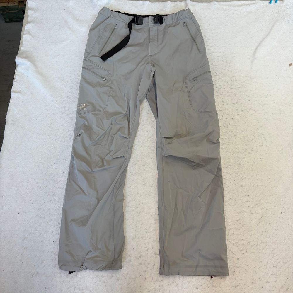Arc'teryx Hiking Pants Womens L/G 12-14 Gray Cargo Belted